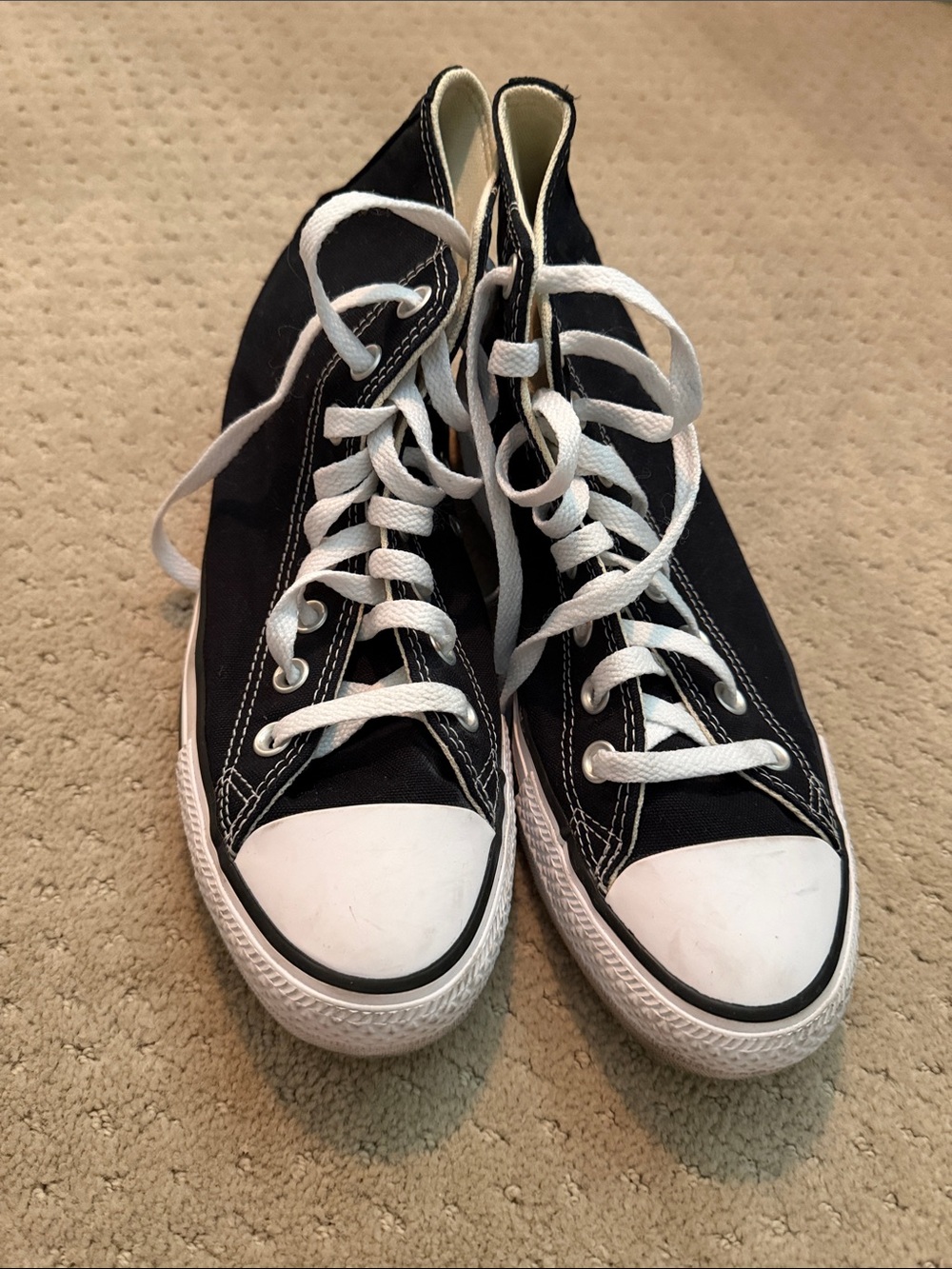 Converse Black and White High-Top Sneakers